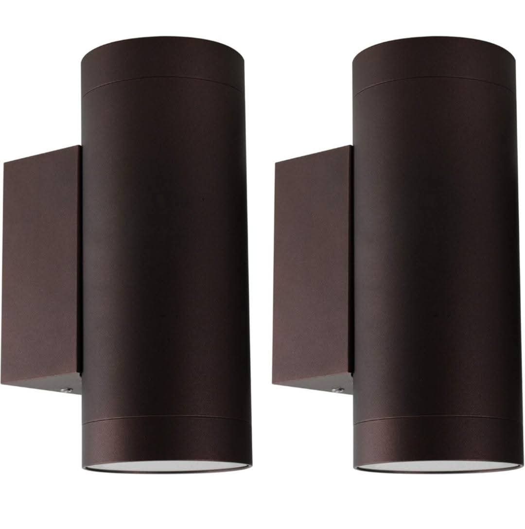 💡2x KLIGHTEN zunanja stenska svetilka – bronasta, IP65