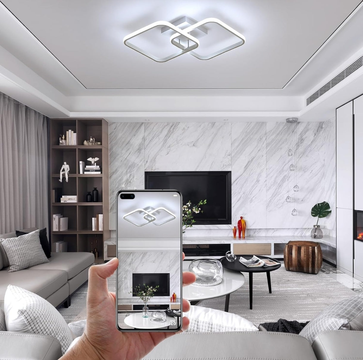 💡 LED stropna luč z daljinskim upravljalnikom 50W