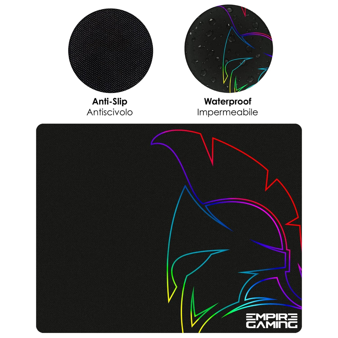 EMPIRE GAMING MK800 3-v-1 gaming komplet – RGB tipkovnica, miška in podloga