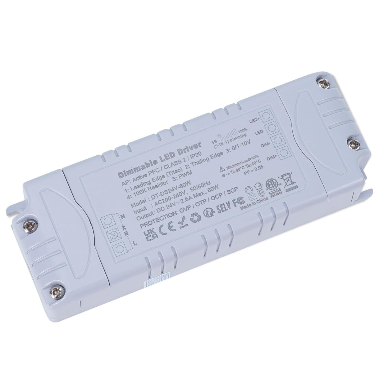 ⚡ YAYZA LED napajalnik 24V, 60W, IP20 – zatemnilni (dimmable)