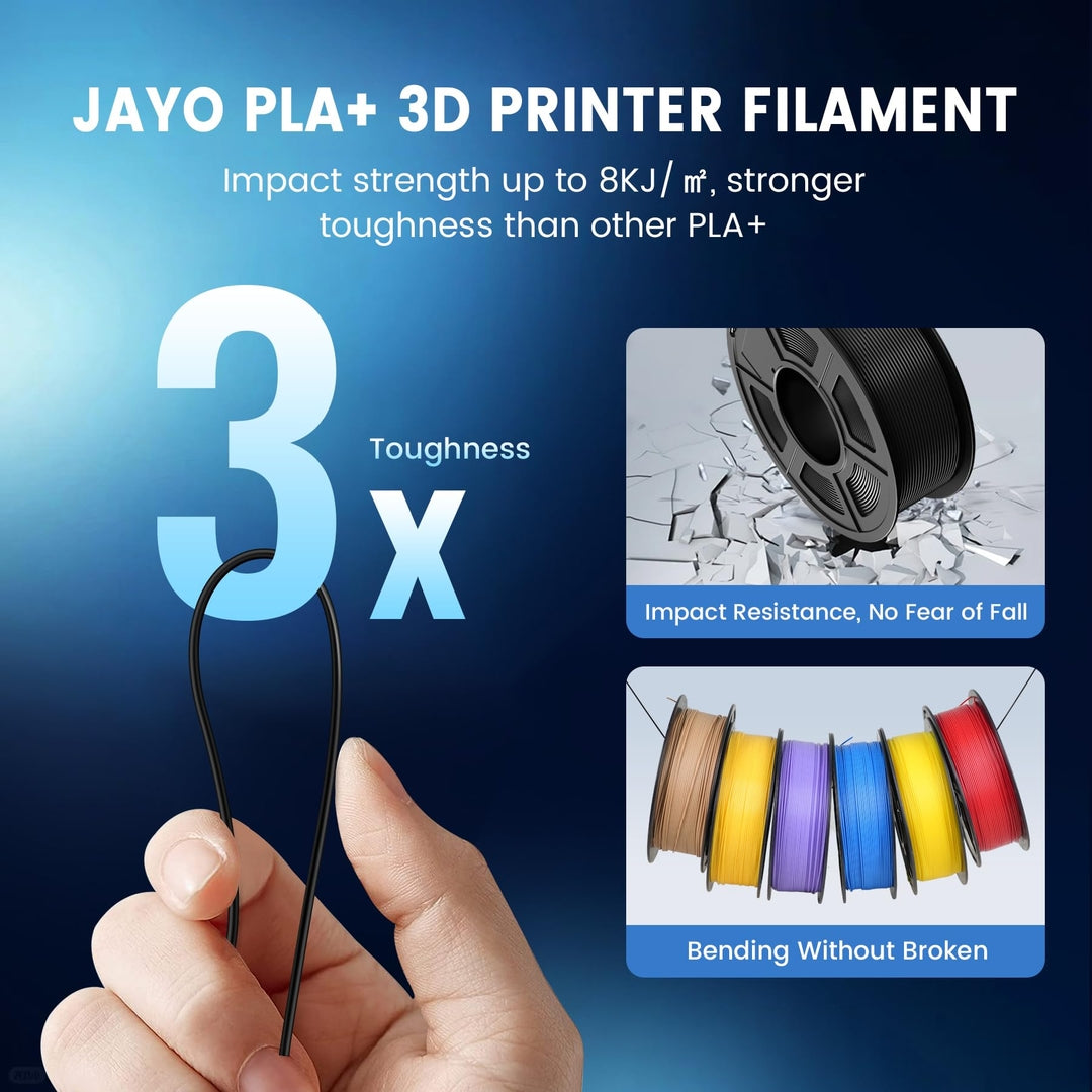 🧵 JAYO PLA+ filament - 1.75 mm, črna, 1,1kg (Manjka 50g filamenta)