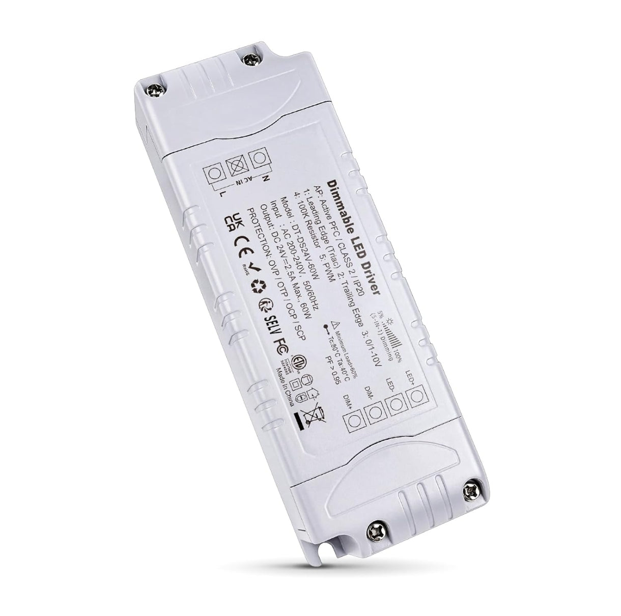 ⚡ REYLAX LED napajalnik 24V, 60W, IP20 – zatemnilni (dimmable)
