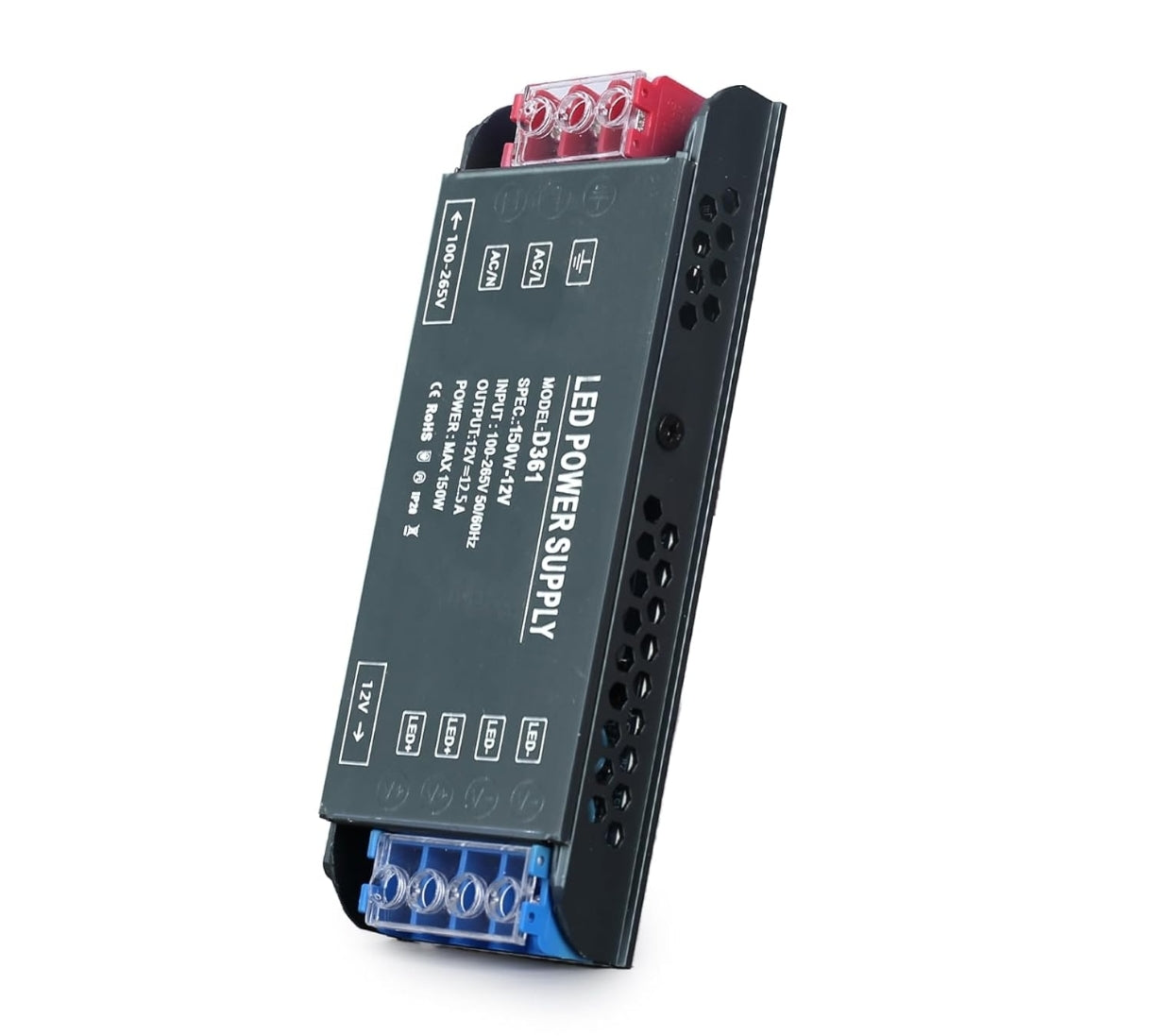 ⚡BRIMETI LED napajalnik 12V, 150W, IP20