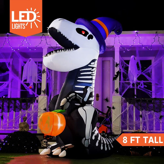 Napihljiv Halloween dinozaver okostnjak Joiedomi 244 cm - naklikaj.si