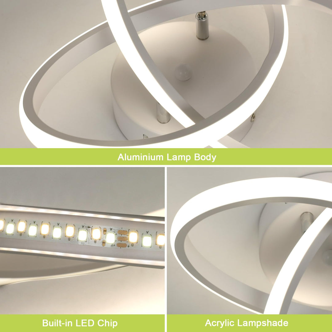 💡Moderna LED stropna svetilka, 22W, 2400lm, 6500K, bela