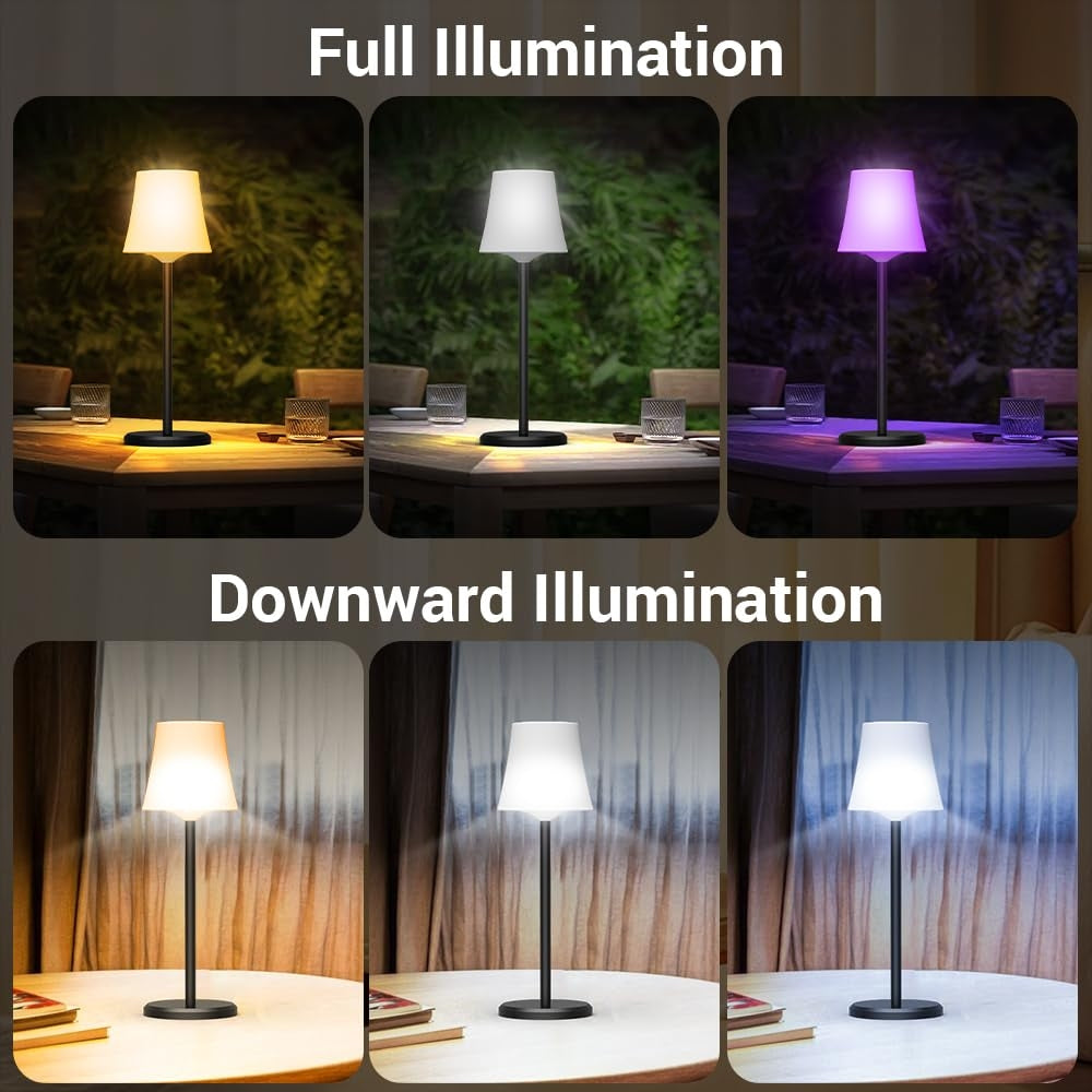 💡 AINOSTONE LED namizna svetilka (2 kosa) – USB-C, RGB, IP54