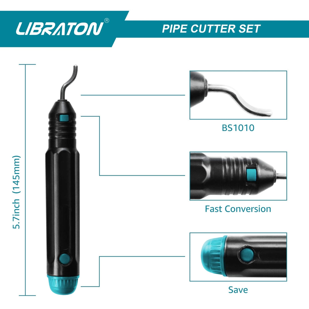 🔧 Libraton pipe cutter 5-50 mm - with edge trimming tool