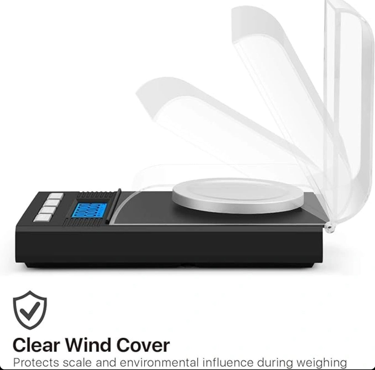 Digitalna precizna tehtnica 0.001 g / 50 g – z LCD zaslonom in dodatki