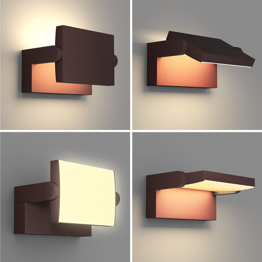 💡KLIGHTEN LED zunanja/ notranja stenska svetilka 24W, 3000K, IP65 – bronasta - naklikaj.si