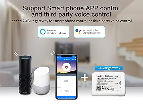 ⚡ Komplet 4x LED krmilnik FUT036S MIBOXER + daljinec – enobarvni, WiFi 2.4GHz/RF - naklikaj.si