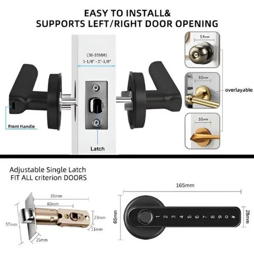 Pametna ključavnica Xenocam na prstni odtis, geslo, aplikacijo, ključ, RFID - naklikaj.si