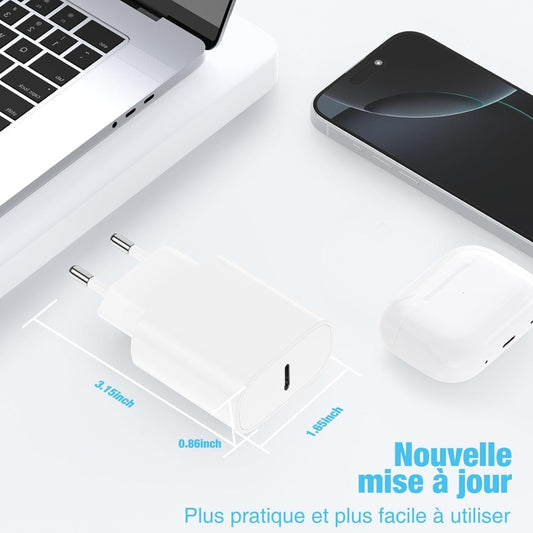 DGVERS 20W PD USB-C hitri polnilec (2 kosa) – univerzalni