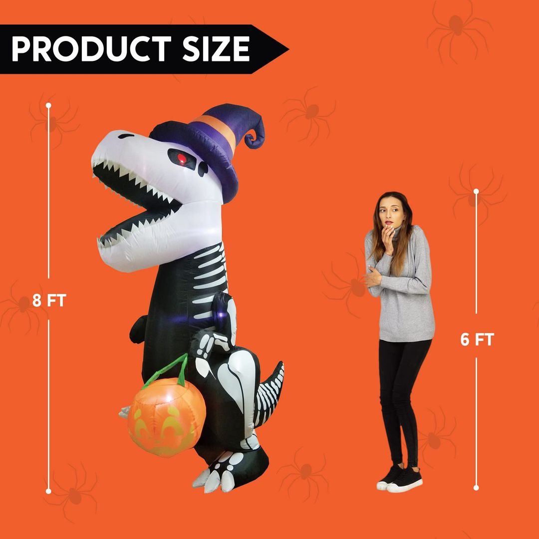 Napihljiv Halloween dinozaver okostnjak Joiedomi 244 cm - naklikaj.si