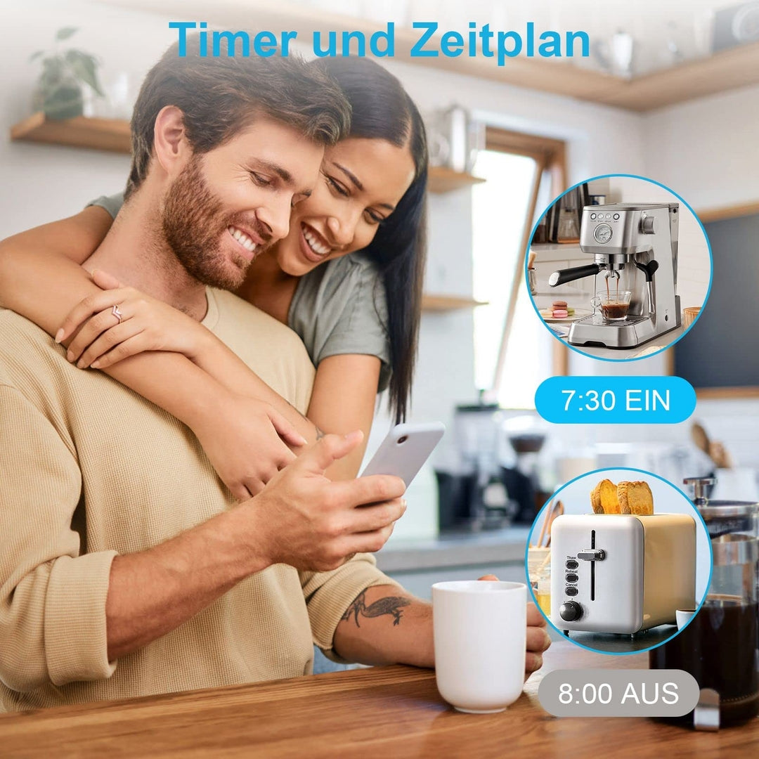 4x EIGHTREE pametna WiFi vtičnica – 16A, merjenje porabe, urnik vklopa preko Alexa/Google Home