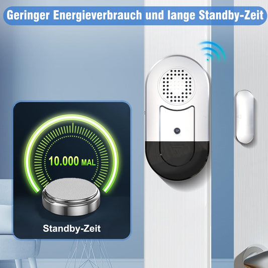 🔔 Brezžični alarmni sistem Daytech – komplet 7 senzorjev za vrata in okna (120 dB), NEORGINALNA EMBALAŽA, 1 SENZOR MANJKA - naklikaj.si