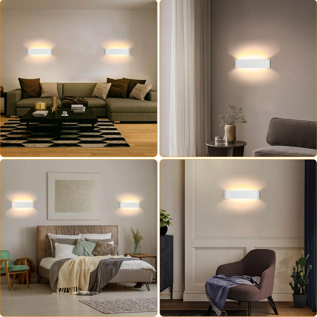 💡 Lightsjoy 2×18W stenska LED svetilka 40 cm – moderna notranja osvetlitev gor in dol