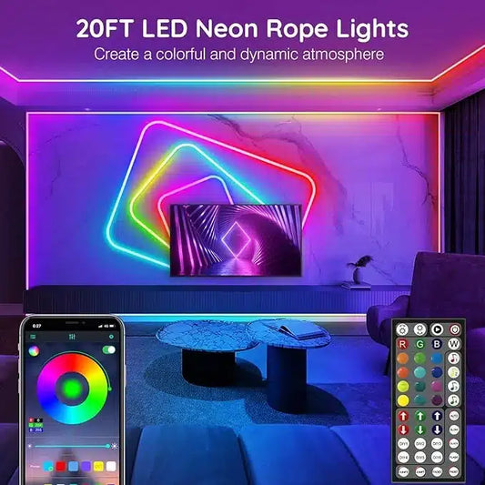 10m LED RGB neonski svetlobni trak, IP67 - naklikaj.si