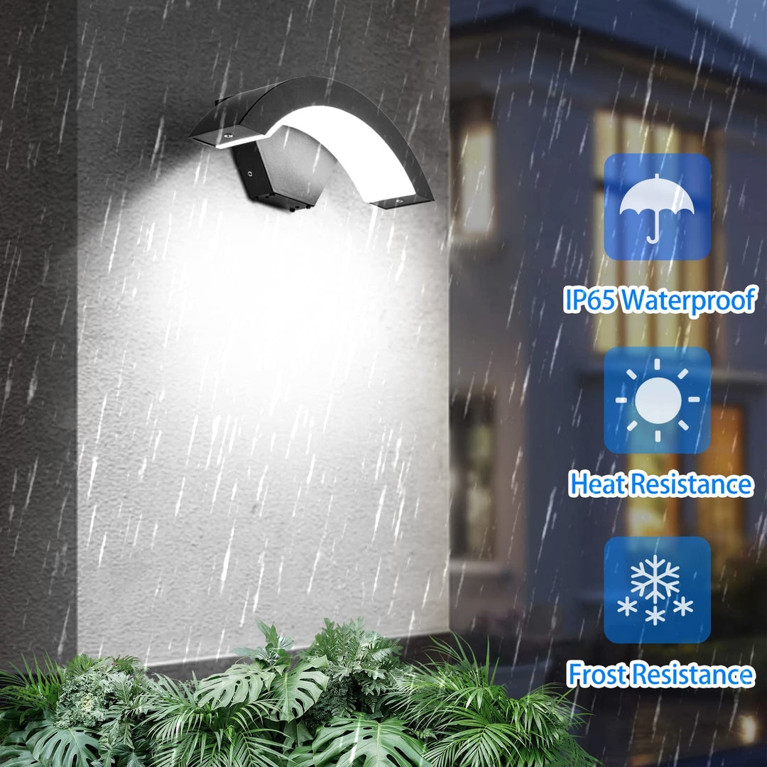 💡 ZIKEY 12W LED zunanja stenska svetilka – IP65, hladno bela (6000K)