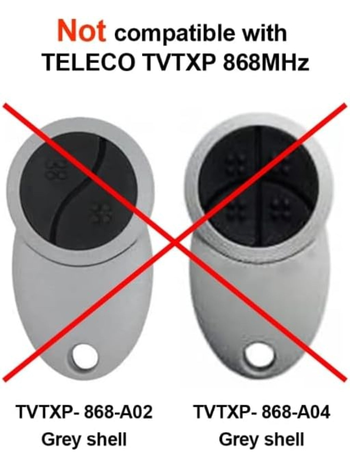 2x Wepai daljinec za garažna vrata TELECO 433,92 MHz