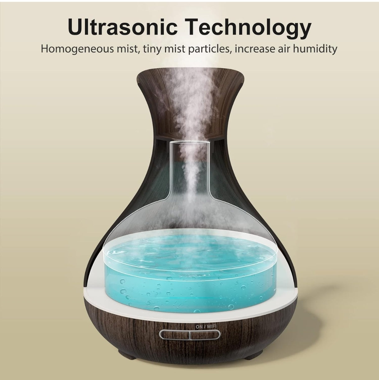 Aroma difuzor Maxcio – 400 ml, WiFi pametni nadzor, Alexa/Google Assistant