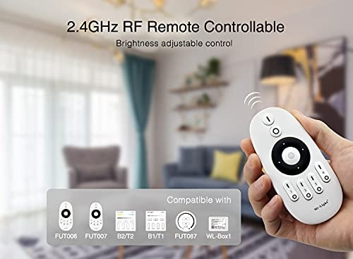 ⚡ Komplet 4x LED krmilnik MIBOXER + daljinec – enobarvni, WiFi 2.4GHz/RF