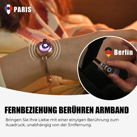 💞 TOTWOO pametni zapestnici za pare – povezani na daljavo prek dotika in Bluetootha (komplet 2 kosov)