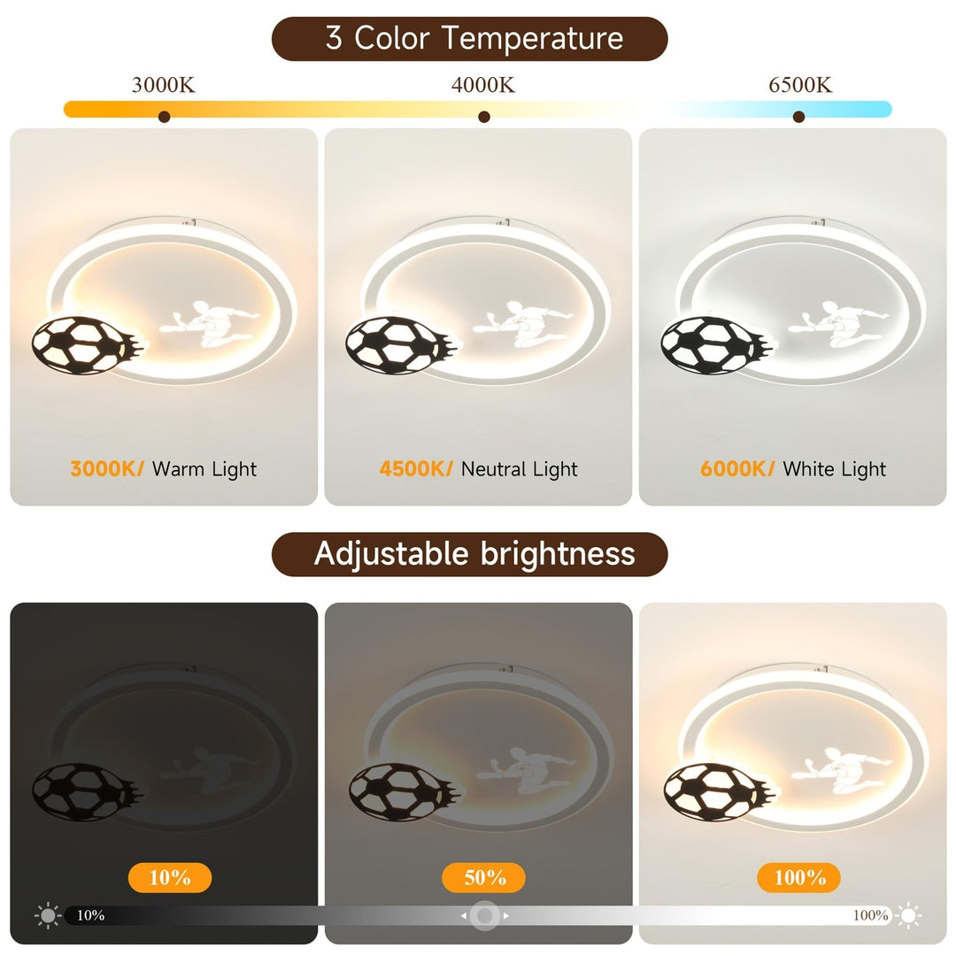 💡 EASY EAGLE LED stropna svetilka – Nogometni dizajn