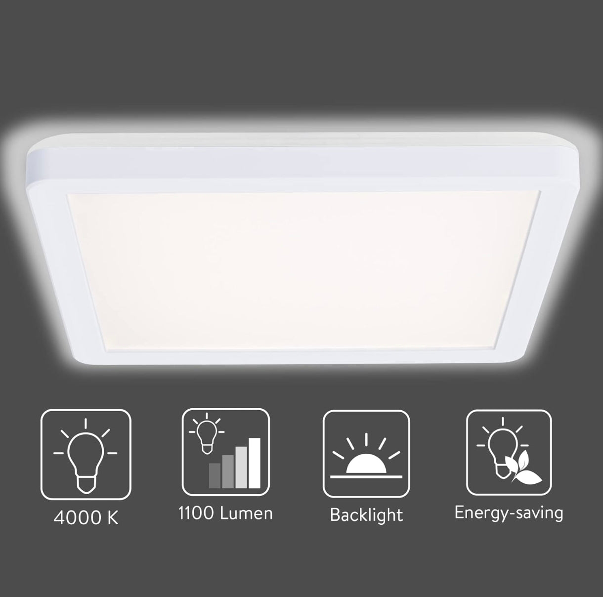 💡 LED stropna svetilka Ultra Flat 12W, 4000K – izjemno tanka