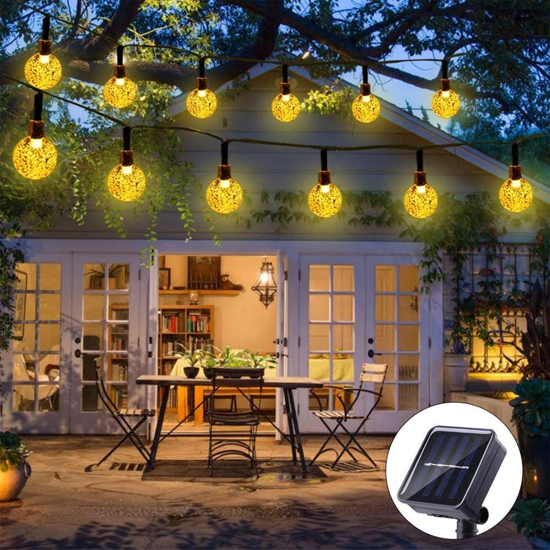 💡 Solarne LED verižne lučke – 100 LED, 17 m, toplo bela
