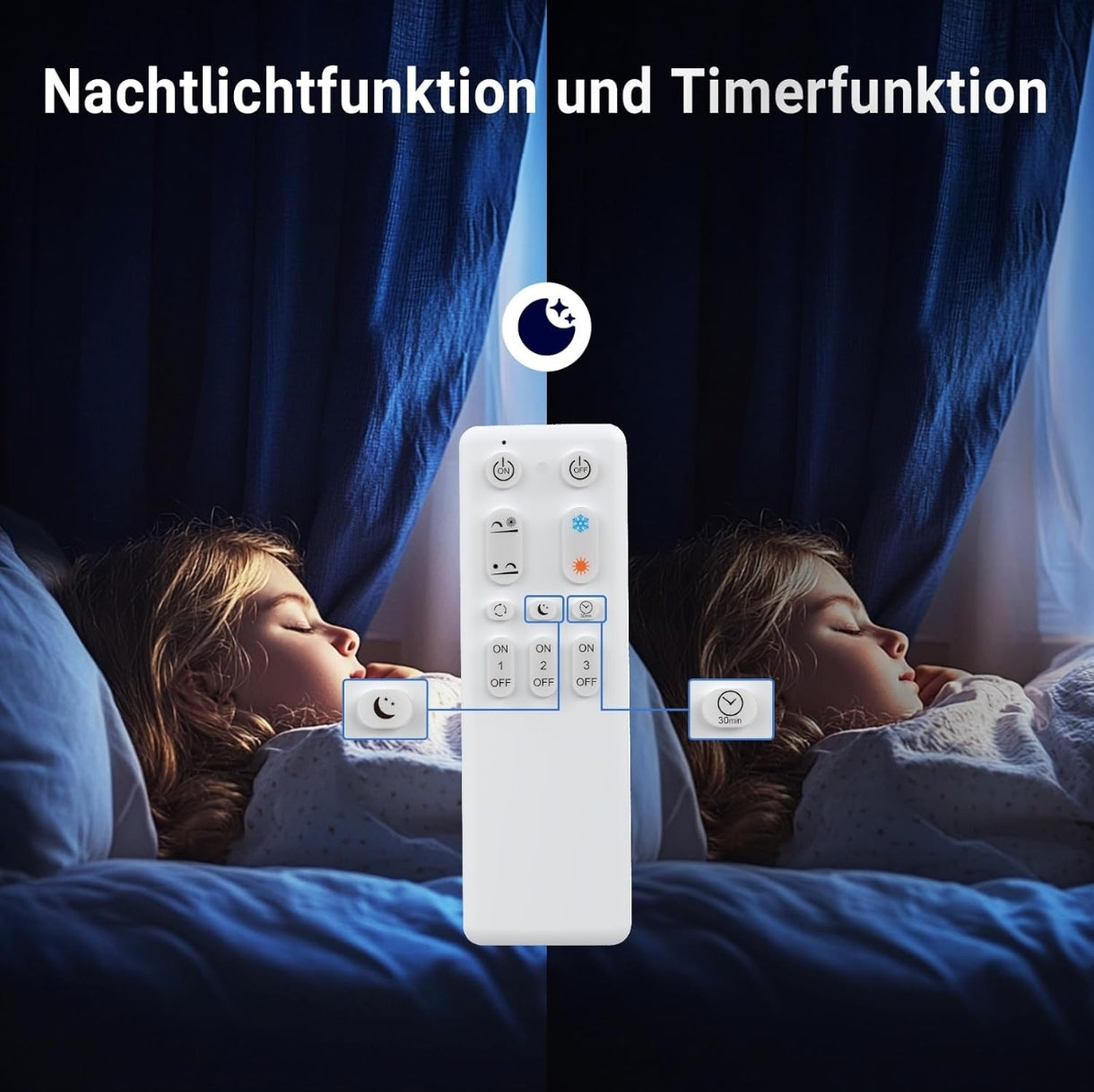 💡 LED stropna luč z daljinskim upravljalnikom 40W