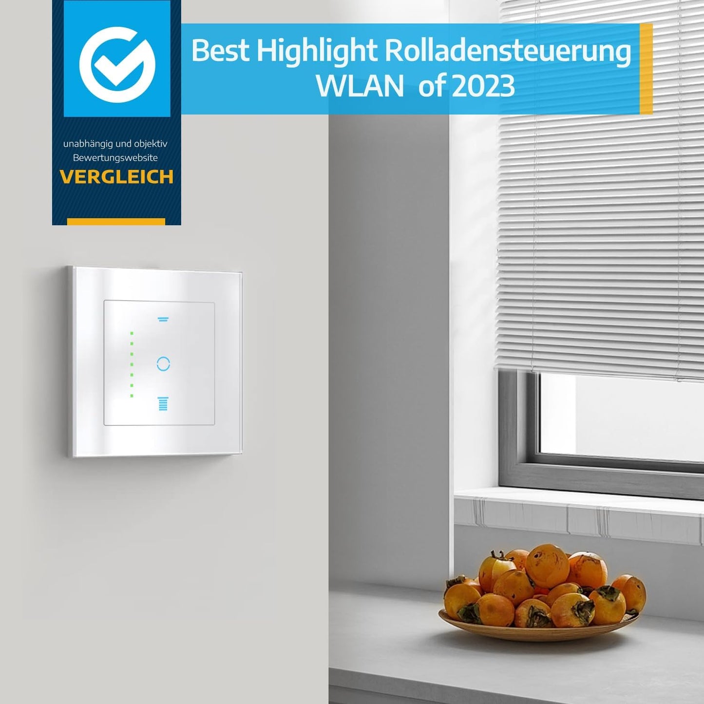 🪟 CURRYSMARTER pametno stikalo za rolete z WiFi povezavo in glasovnim upravljanjem - 4kom