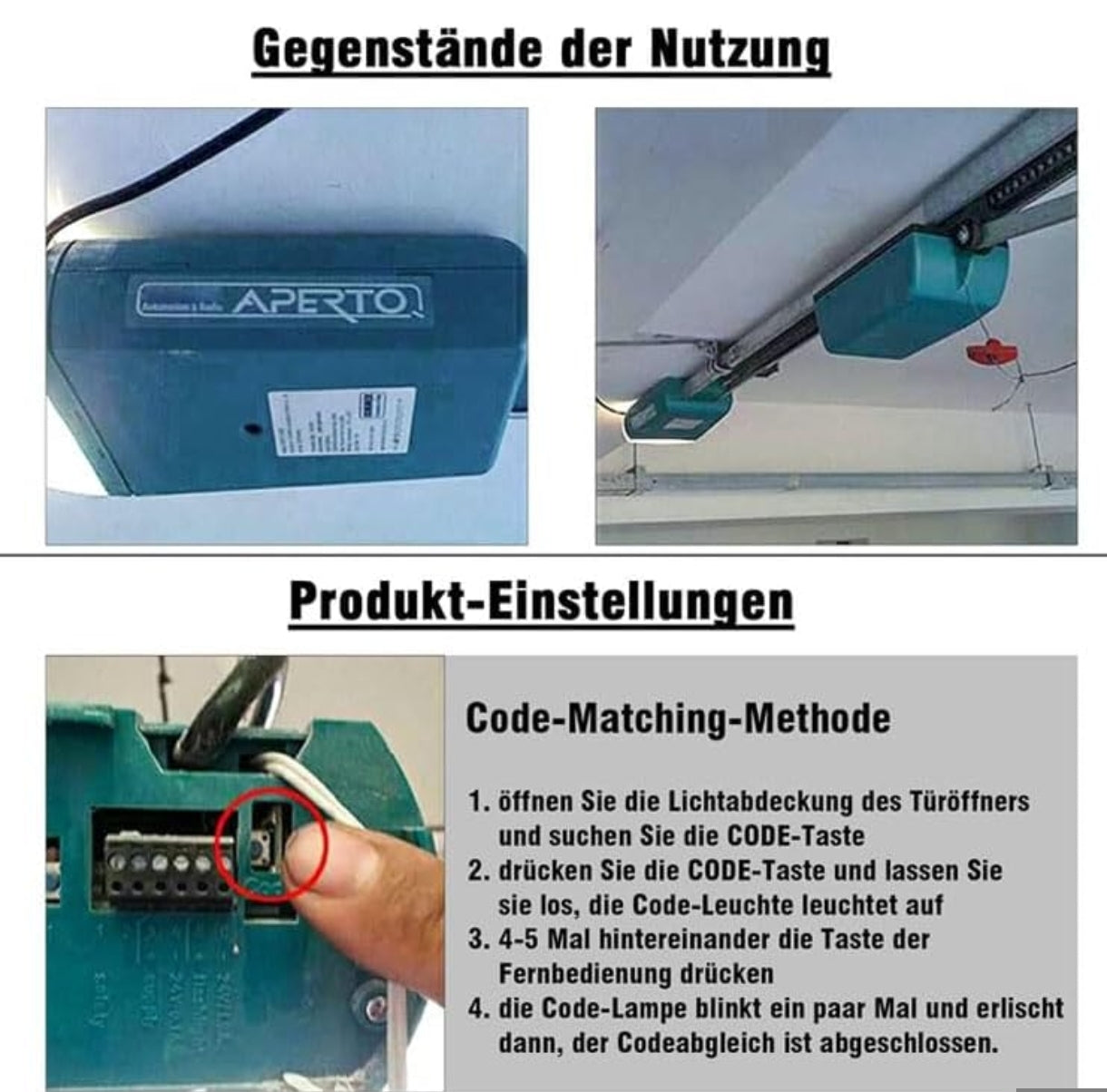 2x daljinec za garažna vrata SOMMER / APERTO – 868 MHz (4 gumbi, drsni pokrov)