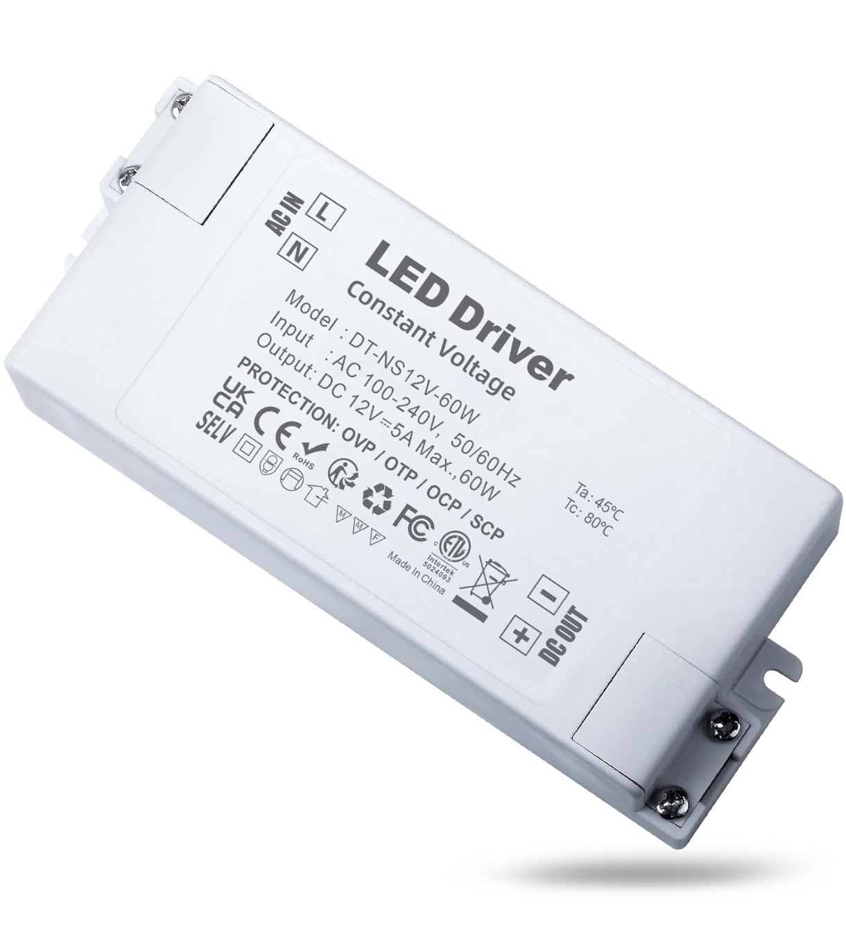 ⚡ REYLAX LED napajalnik 12V, 60W, IP20