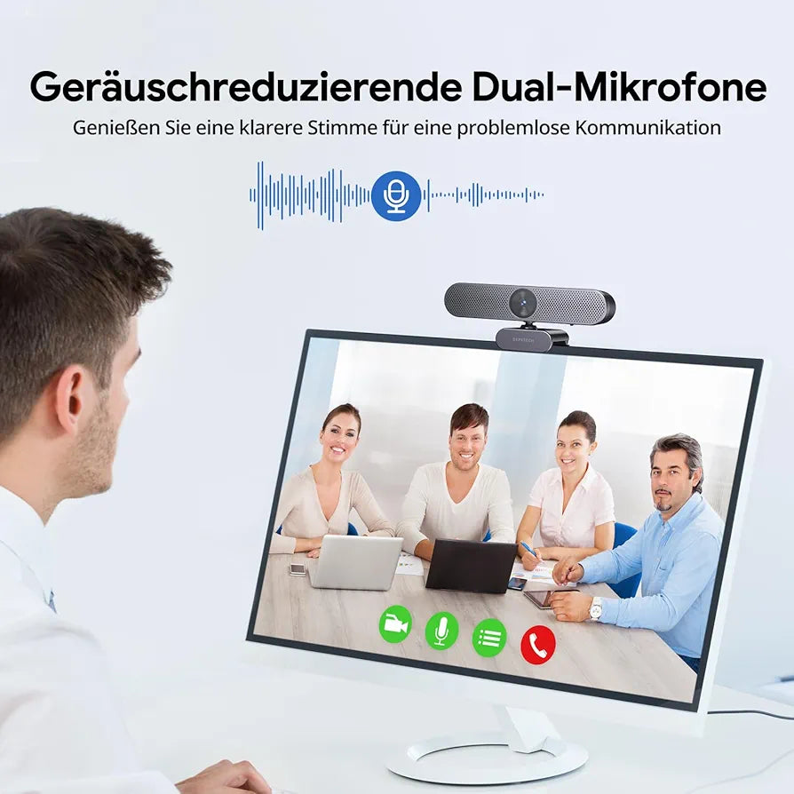 💡 DEPSTECH DW50 Pro 4K spletna kamera, 8MP, 3x zoom, Sony CMOS senzor, USB-A/USB-C, mikrofon