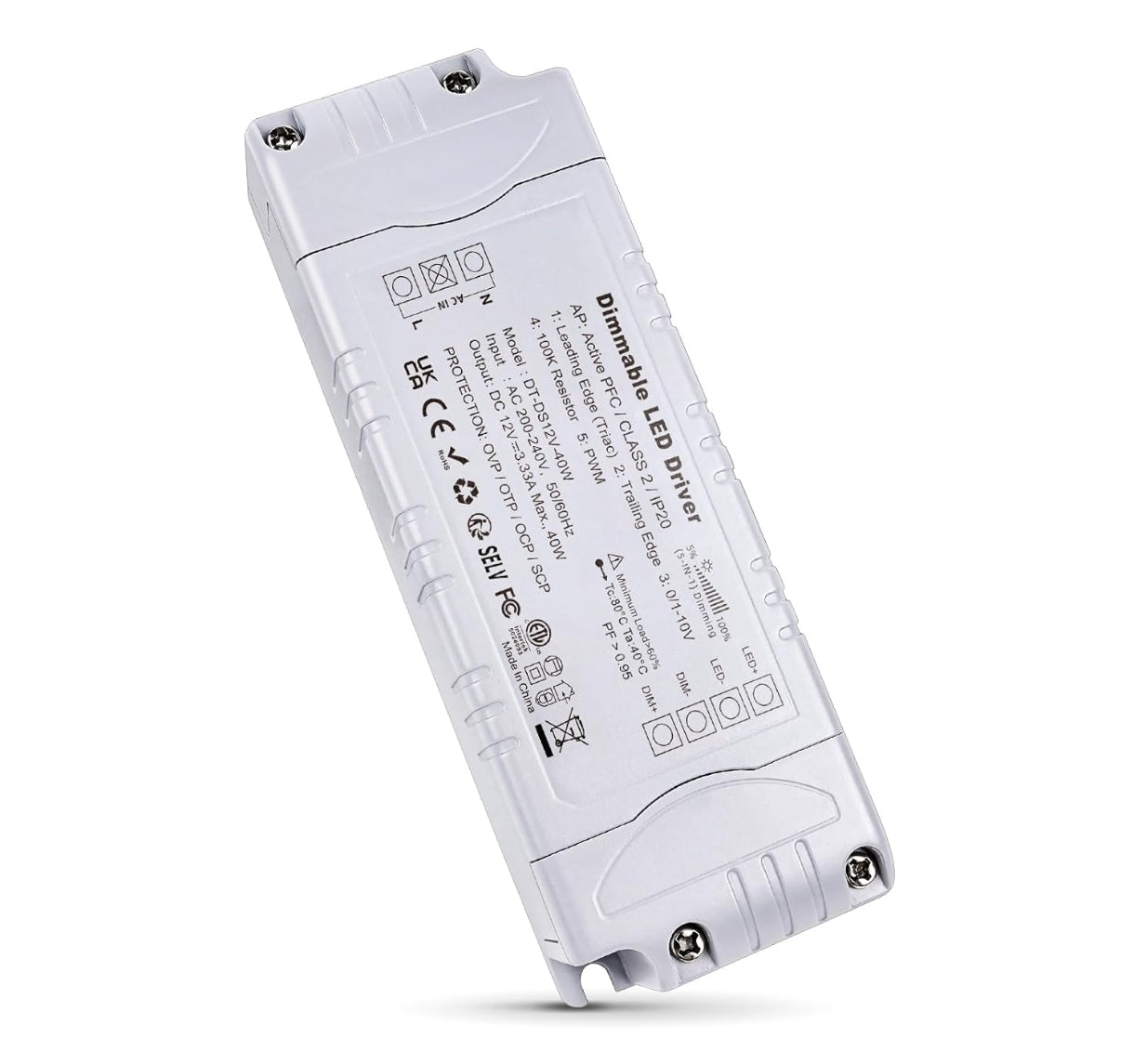 ⚡ REYLAX LED napajalnik 12V, 40W, IP20 – zatemnilni (dimmable)