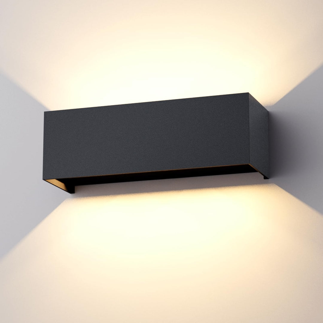💡 KLIGHTEN zunanja LED stenska svetilka 30W – antracit, nastavljiv kot snopa, IP65, 3000K, aluminij