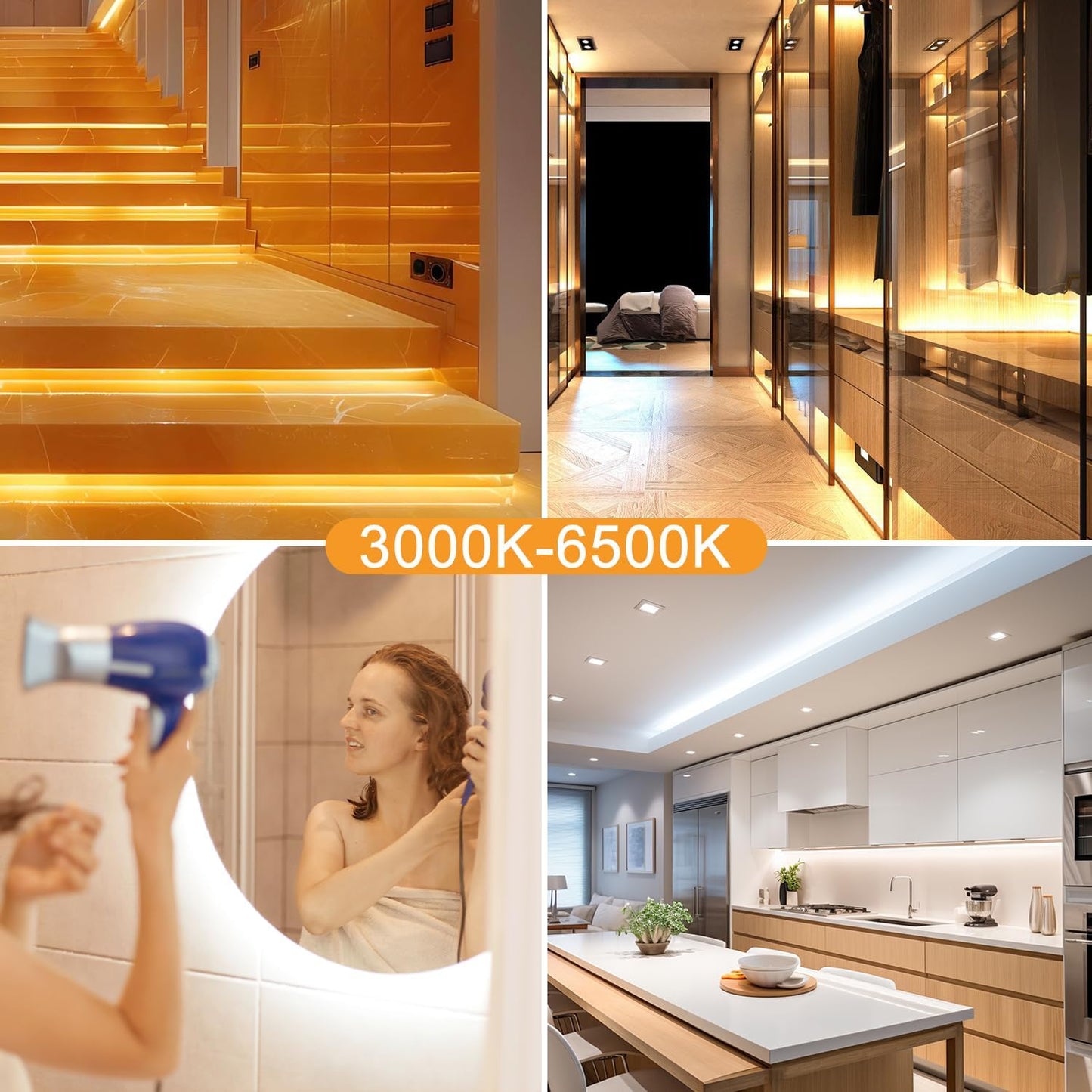 Pametni LED trak TENDIST 20m, z daljincem, aplikacija, (3000K-6500K) - naklikaj.si