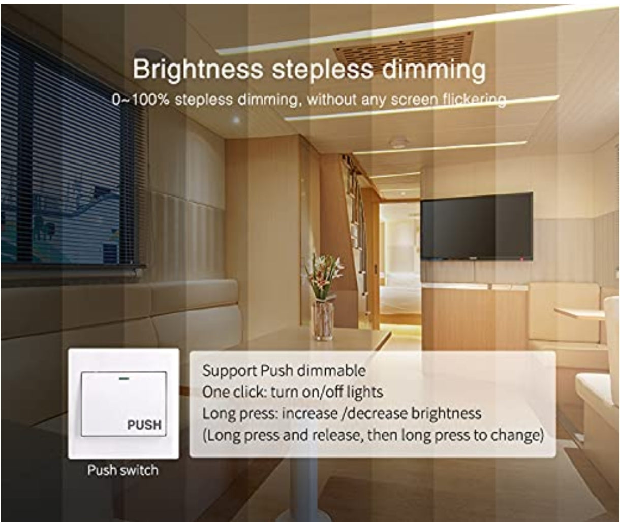 ⚡ MiBoxer AC Triac RF + Push Dimmer (TRI-C1) – pametni zatemnilnik