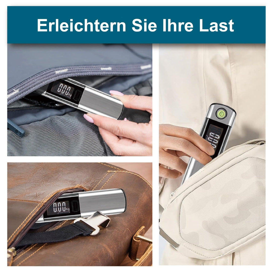 Digitalna prenosna tehtnica za prtljago z merilnim trakom – do 50 kg