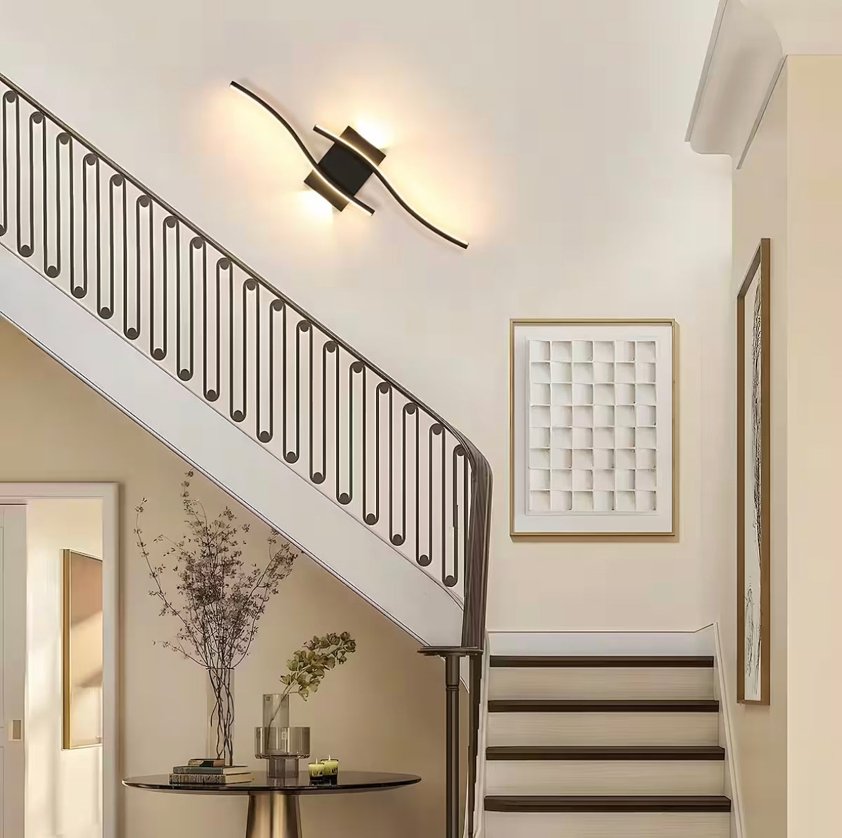 💡 LED stenska svetilka GOECO, aluminij – 59cm, 14W, 3000K