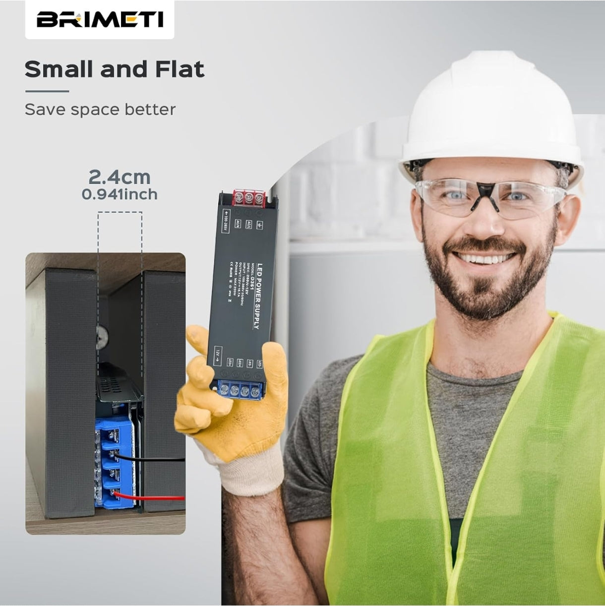 ⚡BRIMETI LED napajalnik 12V, 150W, IP20