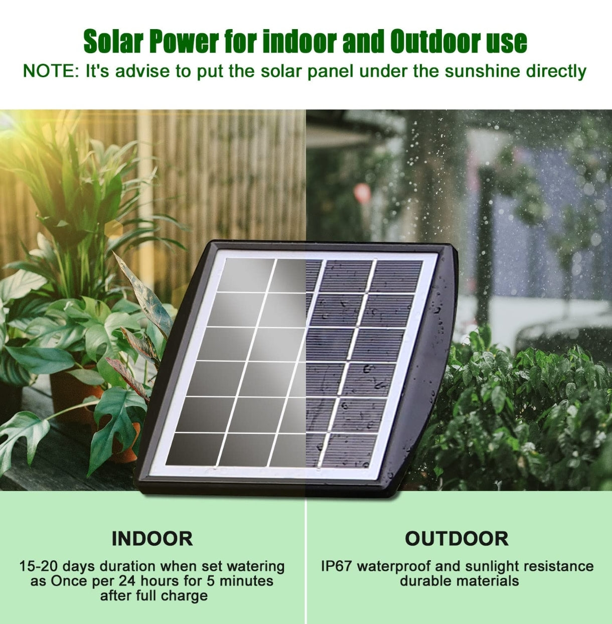 🌱 Solarni avtomatski kapljični namakalni sistem – za 10 lončnic