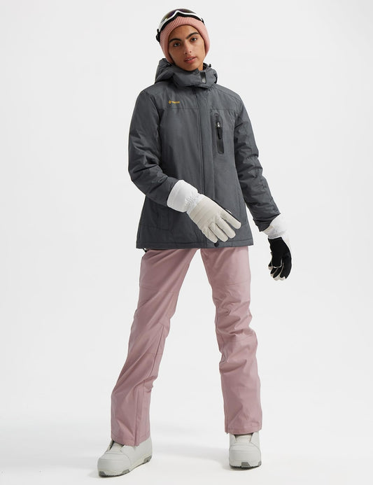 🧥 GEMYSE zimska jakna – vodoodporna, s kapuco (grafitno siva, S)