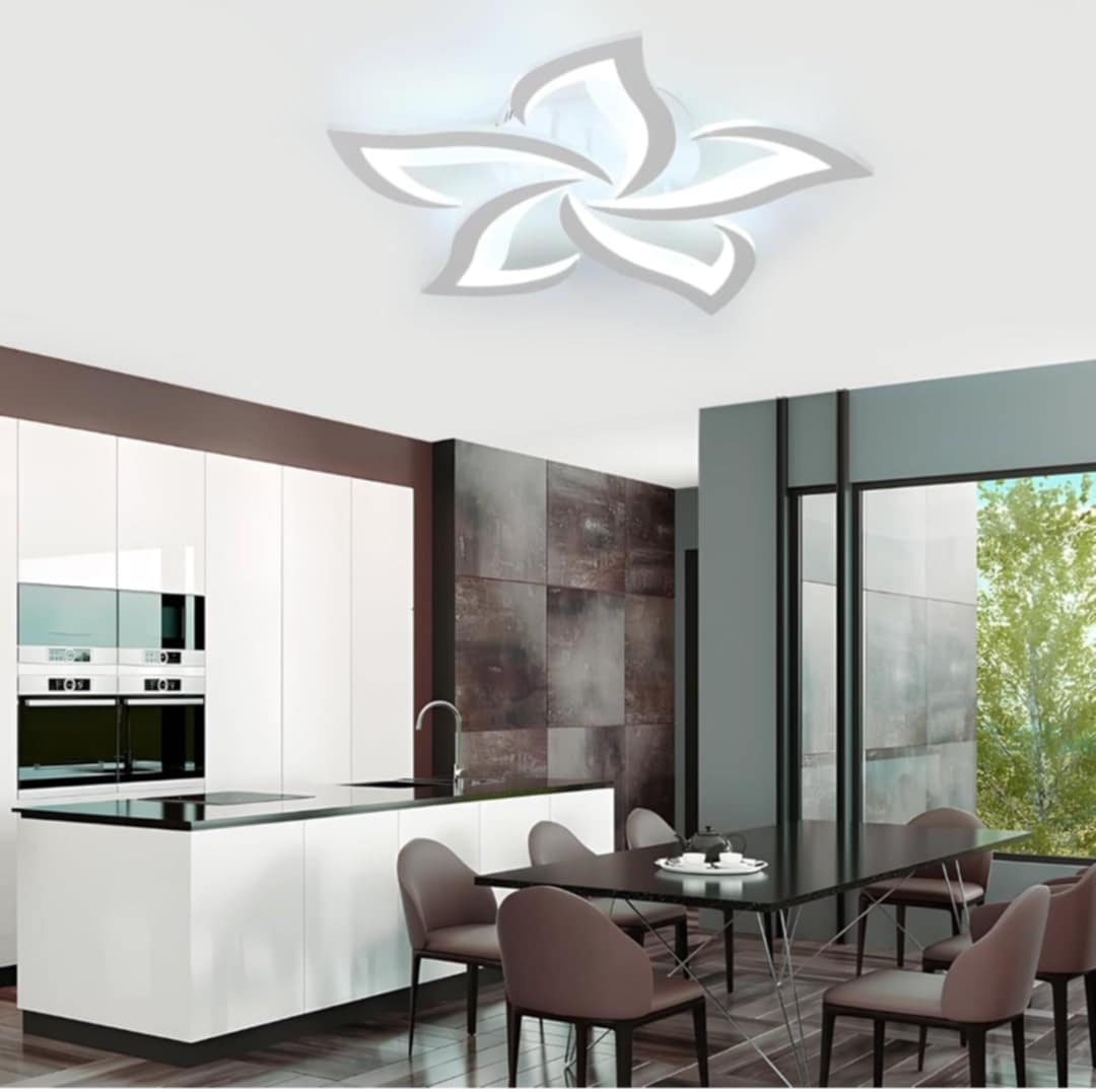 💡 LED stropna svetilka Lotus Design 40W – daljinec + aplikacija na telefonu