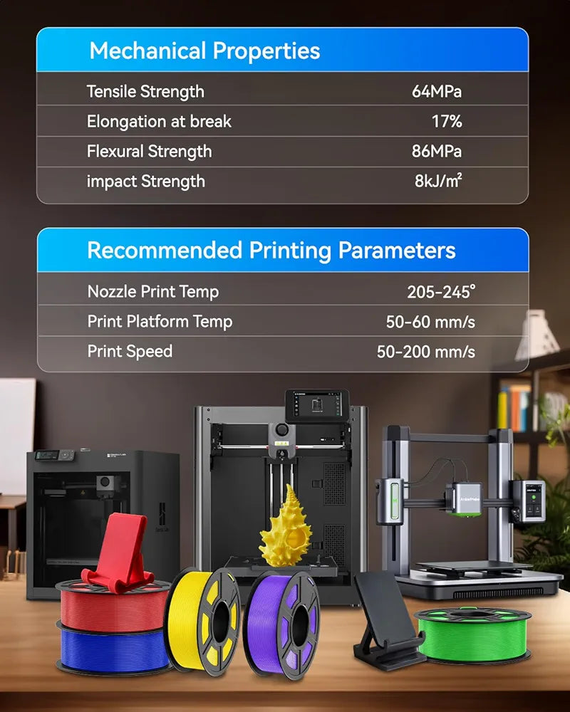 🧵 JAYO PLA+ filament - 1.75 mm, grey blue, 1,1kg