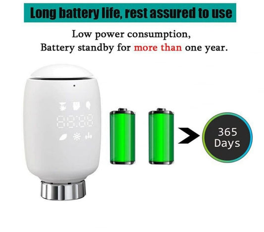 🌡️OSCEVIA TV05 Zigbee brezžična pametna termostatska glava, aplikacija Tuya, Alexa... - naklikaj.si