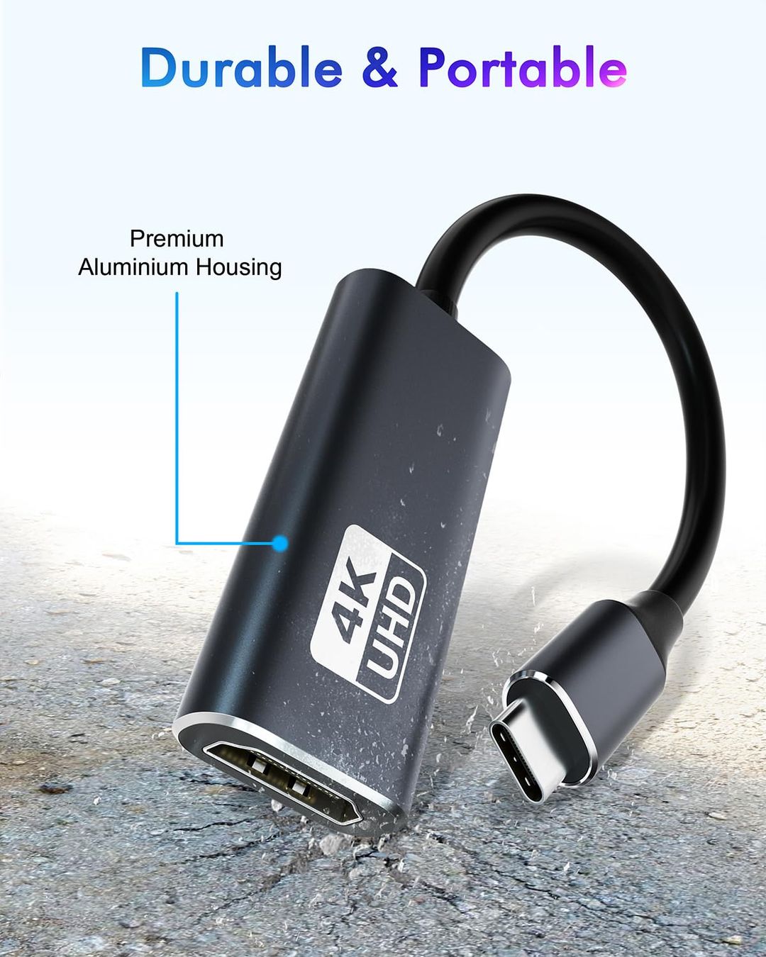USB-C v HDMI 4K Adapter (Thunderbolt 3 kompatibilen) - naklikaj.si