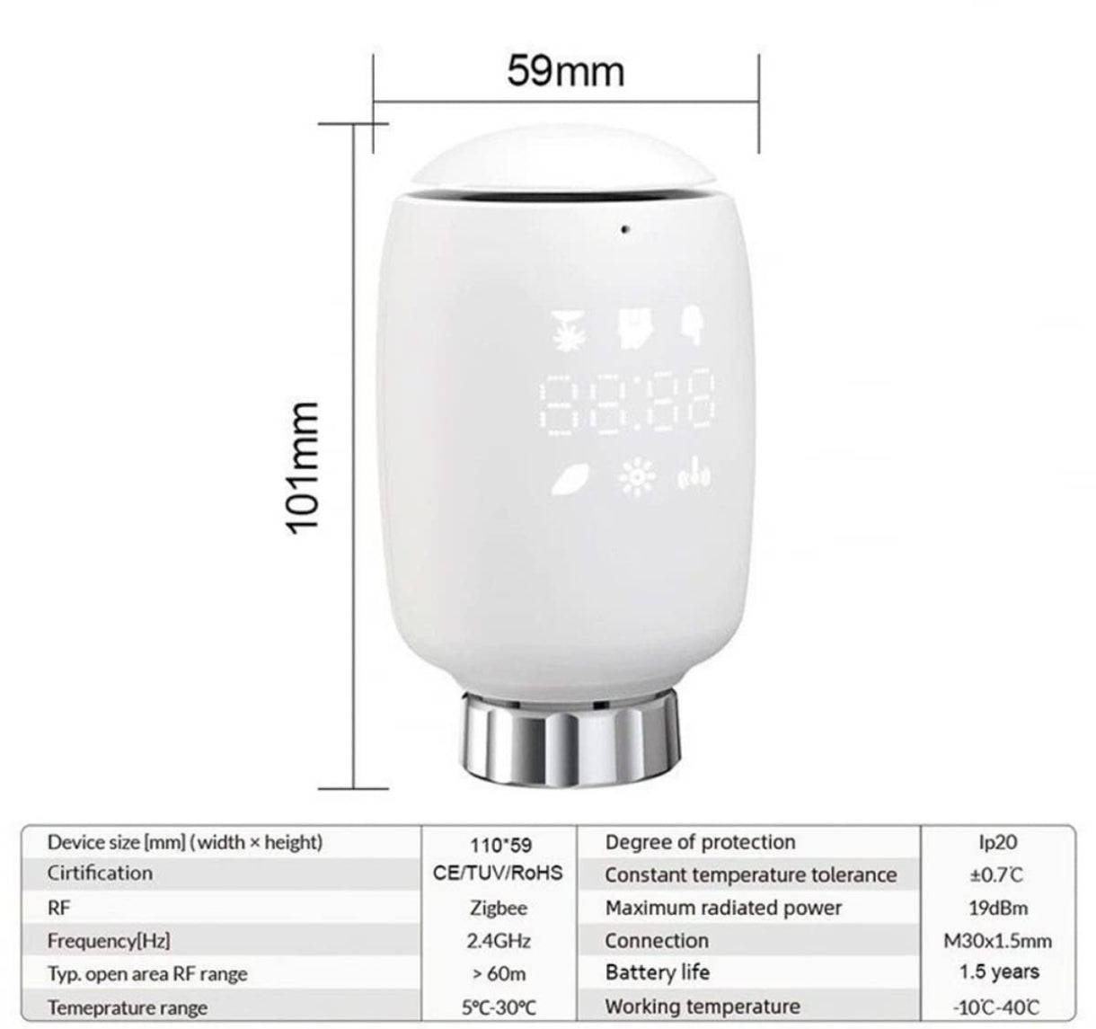 🌡️OSCEVIA TV05 Zigbee 3x brezžični pametni termostat za radiatorje, aplikacija Tuya, Alexa...