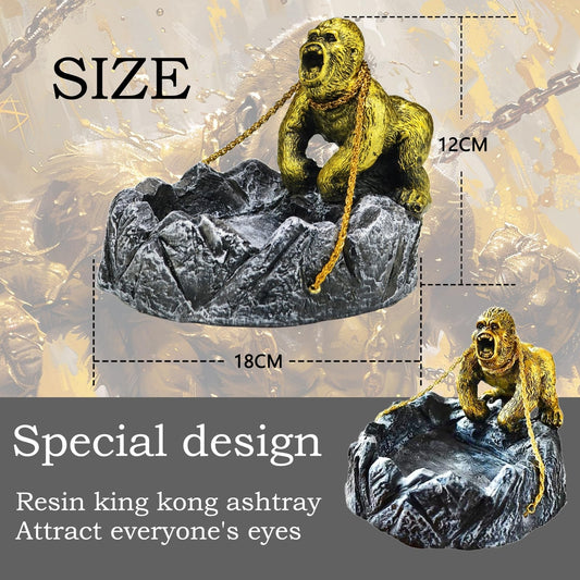 🦍 Dekorativni pepelnik King Kong 12x18cm