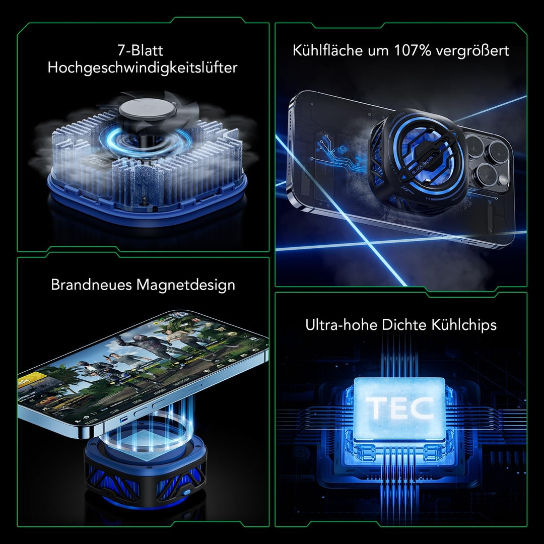 ❄️Black Shark Magnetic Cooler – Profesionalni hladilnik za telefone